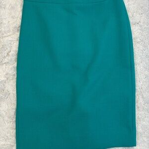 J. Crew Vibrant Teal Pencil Skirt